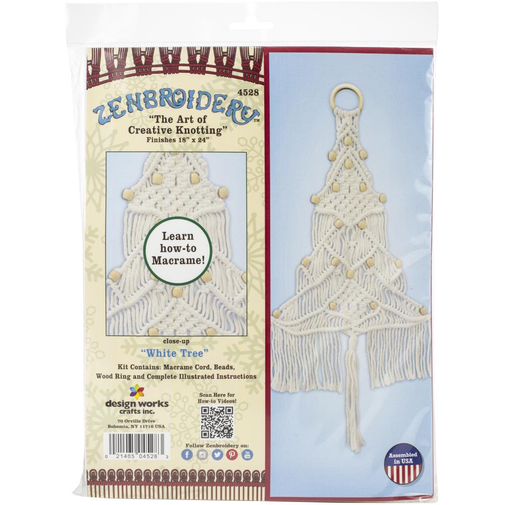 White Tree Macramé kit – The Stitcher's Muse Needleart