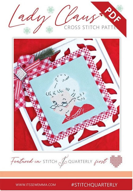 Lady Claus counted cross stitch chart