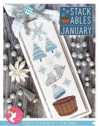 Stackables - January counted cross stitch chart