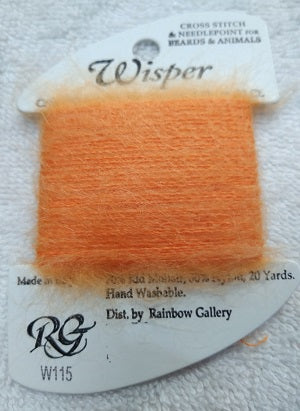 W115 Pumpkin - Rainbow Gallery Wisper Wool