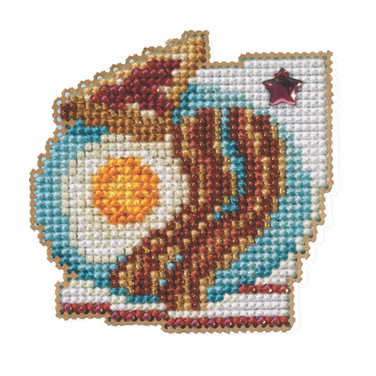 Spring Bouquet - Bacon & Eggs counted cross stitch kit