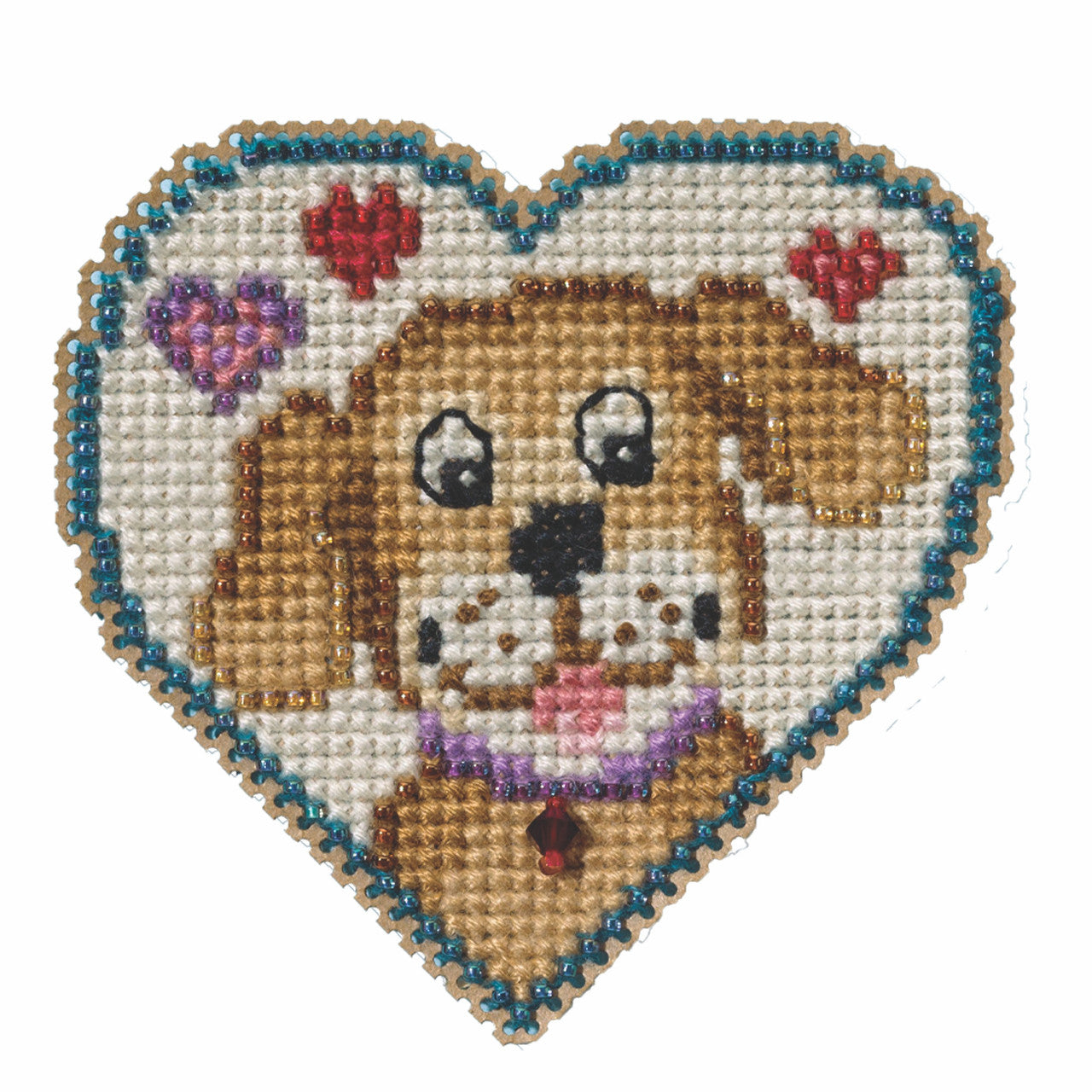 Spring Bouquet - Puppy Love counted cross stitch kit