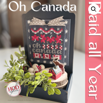 Plaid All Year #3 - Oh Canada counted cross stitch chart