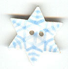 Star Snowflake Button - #86421