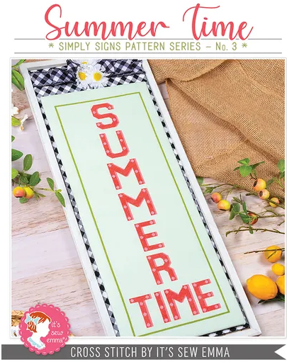Simply Signs - #3 Summer Time counted cross stitch chart