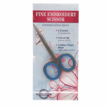3.5" Curved Fine Tip Embroidery Scissors