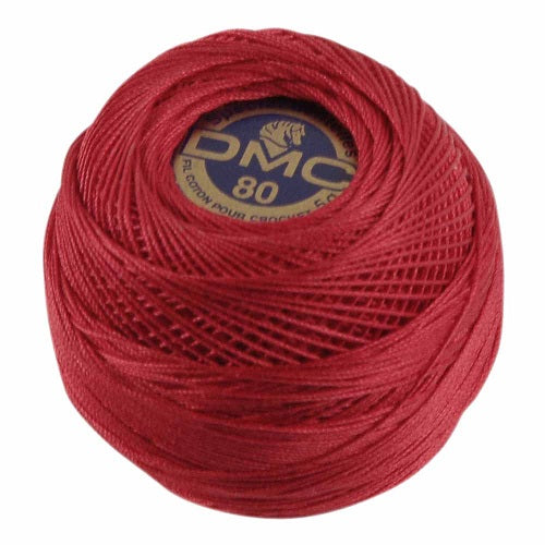 321 Red – DMC #80 Brilliant Crochet Cotton
