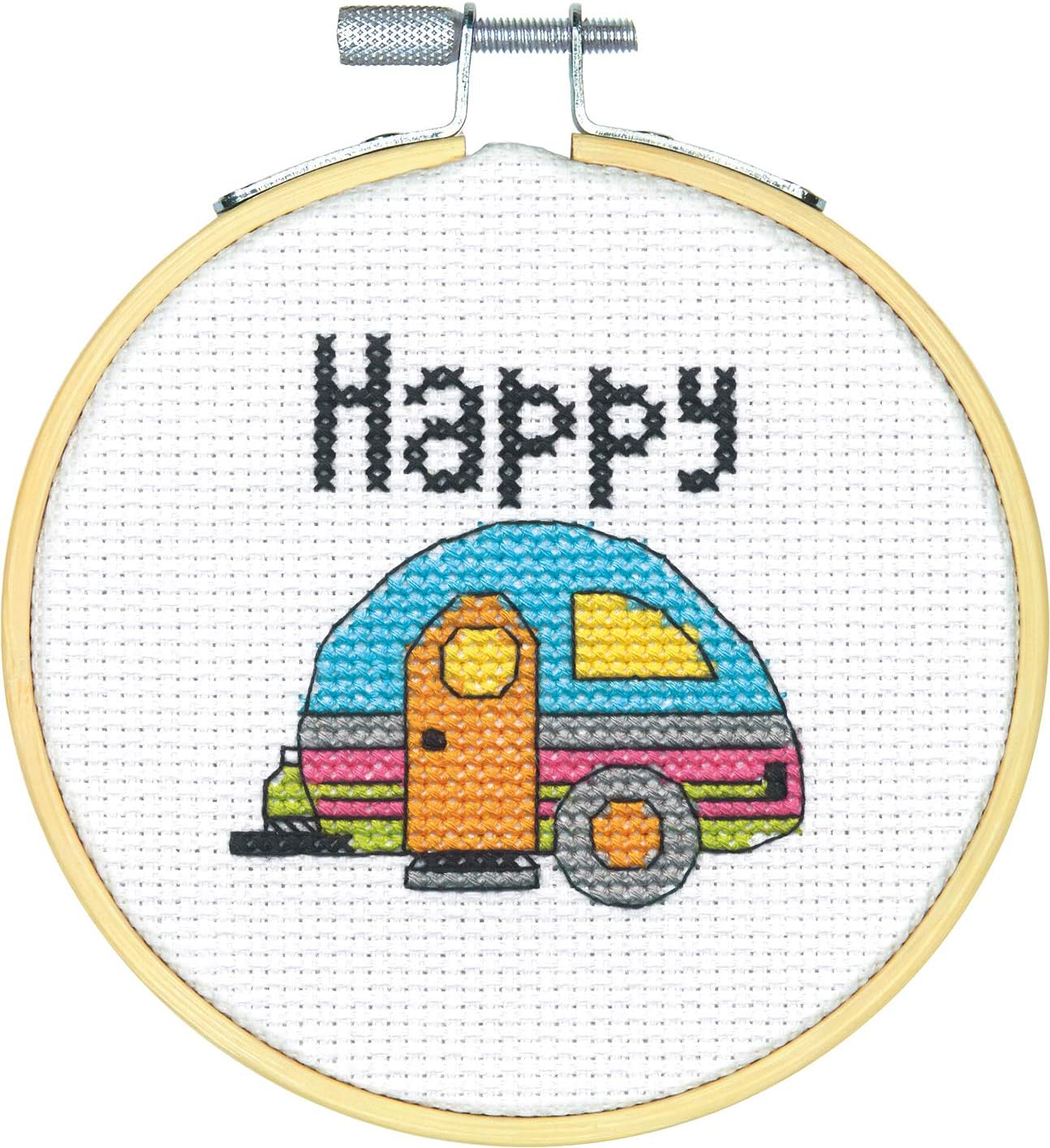 Happy Camper - Learn a Craft counted cross stitch kit