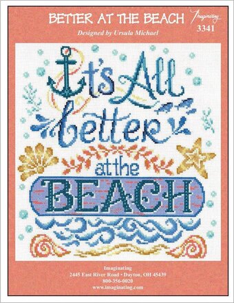 Better at the Beach counted cross stitch kit
