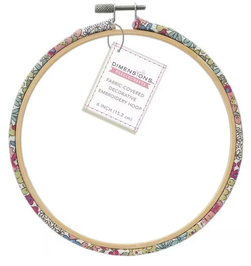 6" Fabric-Covered Decorative Hoop