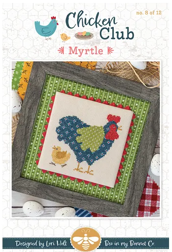 Chicken Club #8 Myrtle counted cross stitch chart