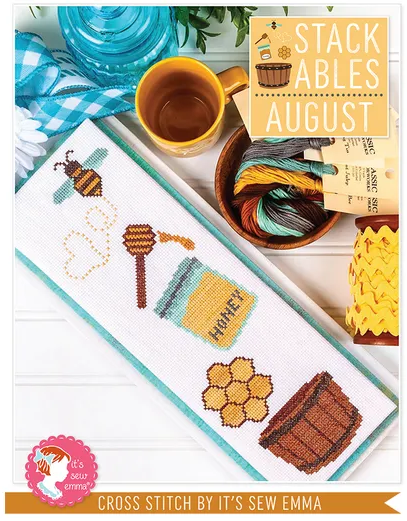 Stackables - August counted cross stitch chart