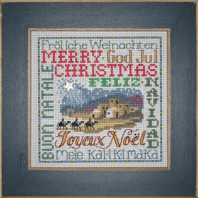 Buttons & Beads - Christmas Greetings counted cross stitch kit