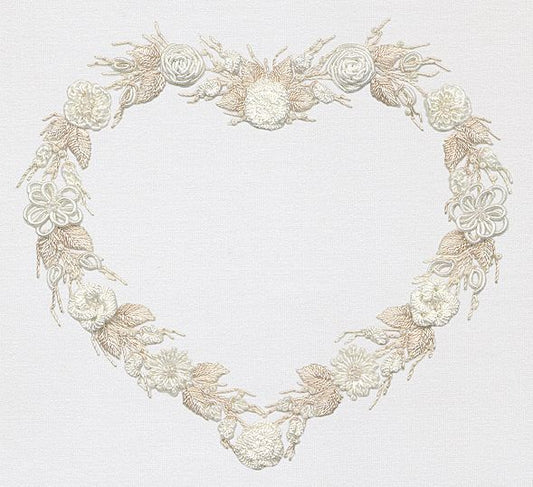 Wedding Wreath Brazilian embroidery design