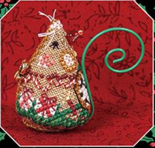 Christmas Eve Mouse counted cross stitch chart