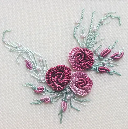 Summer Roses Brazilian Embroidery kit