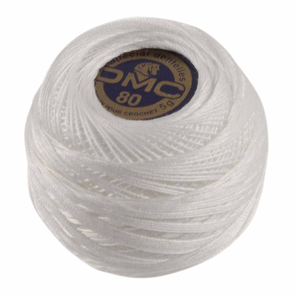 B5200 Snow White – DMC #80 Brilliant Crochet Cotton