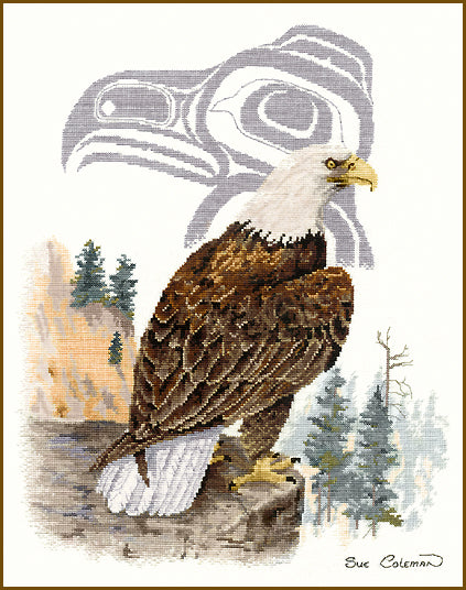 Eagle counted cross stitch chart