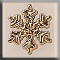12036 Small Gold Snowflake - Mill Hill Glass Treasure