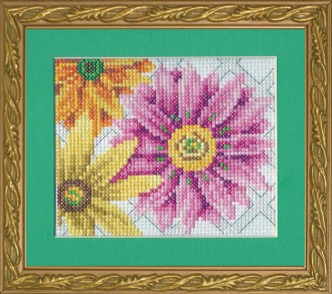 Bright Spots - Dazzling Daisies counted cross stitch kit
