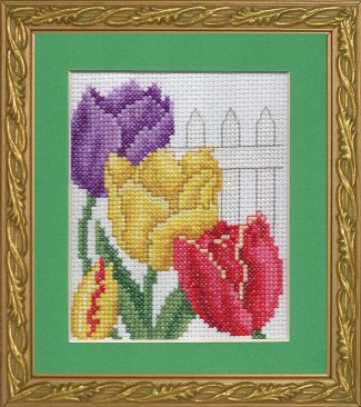 Bright Spots - Tulip Treasure counted cross stitch kit