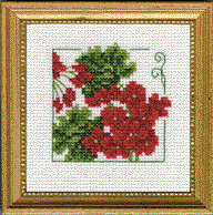 Carolyn's Garden - Geranium counted cross stitch kit