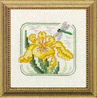 Yellow Flag (Iris) counted cross stitch kit