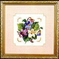 Violet Fancy Charmers counted cross stitch kit