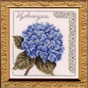 Hydrangea Floral Elegance counted cross stitch kit