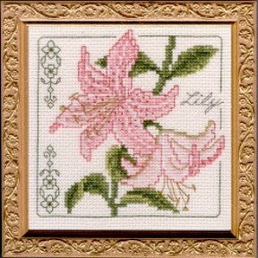 Lily Floral Elegance counted cross stitch kit
