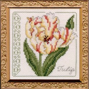 Floral Elegance Tulip counted cross stitch kit