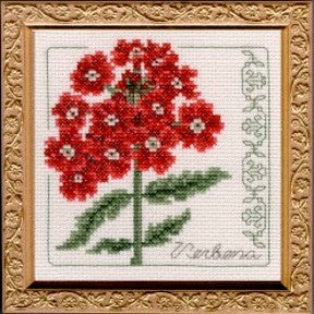 Verbena Floral Elegance counted cross stitch kit