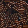 72023 Root Beer Mill Hill Small Bugle beads