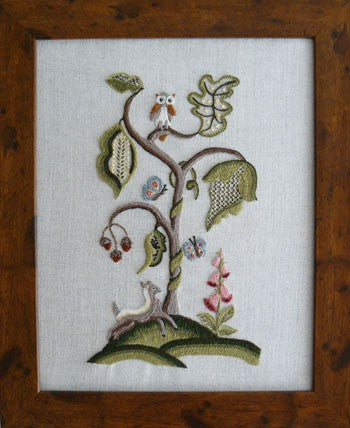 Fawn Under the Tree crewel embroidery kit