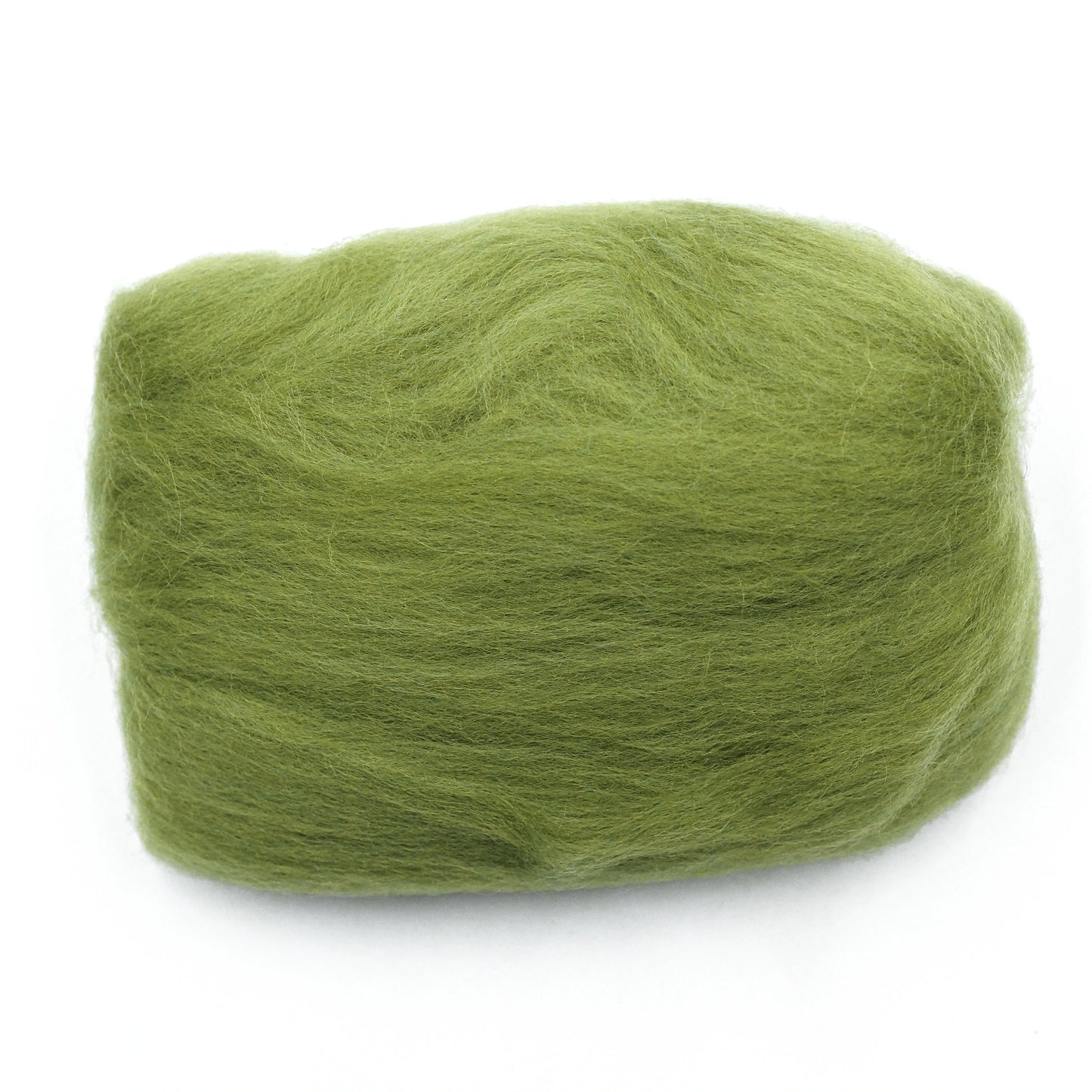 Wool Roving - Moss Green