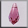 13054 Very Small Teardrop - Rose - Mill Hill Crystal Treasure