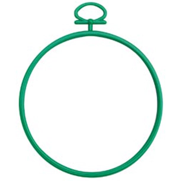 Ornament Frame - 3.5" Round Green
