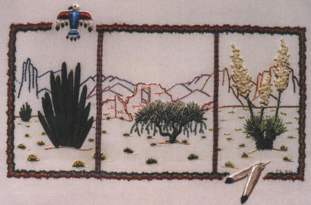 Cactus Trilogy Brazilian embroidery pattern