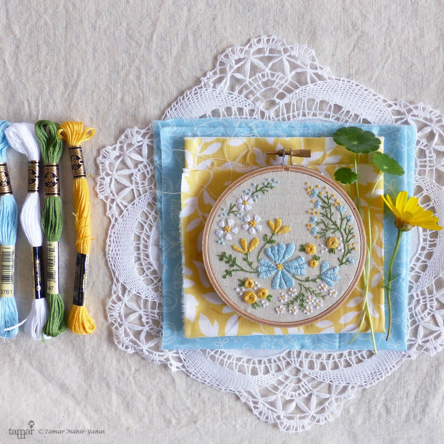 Blossoming Garden embroidery kit