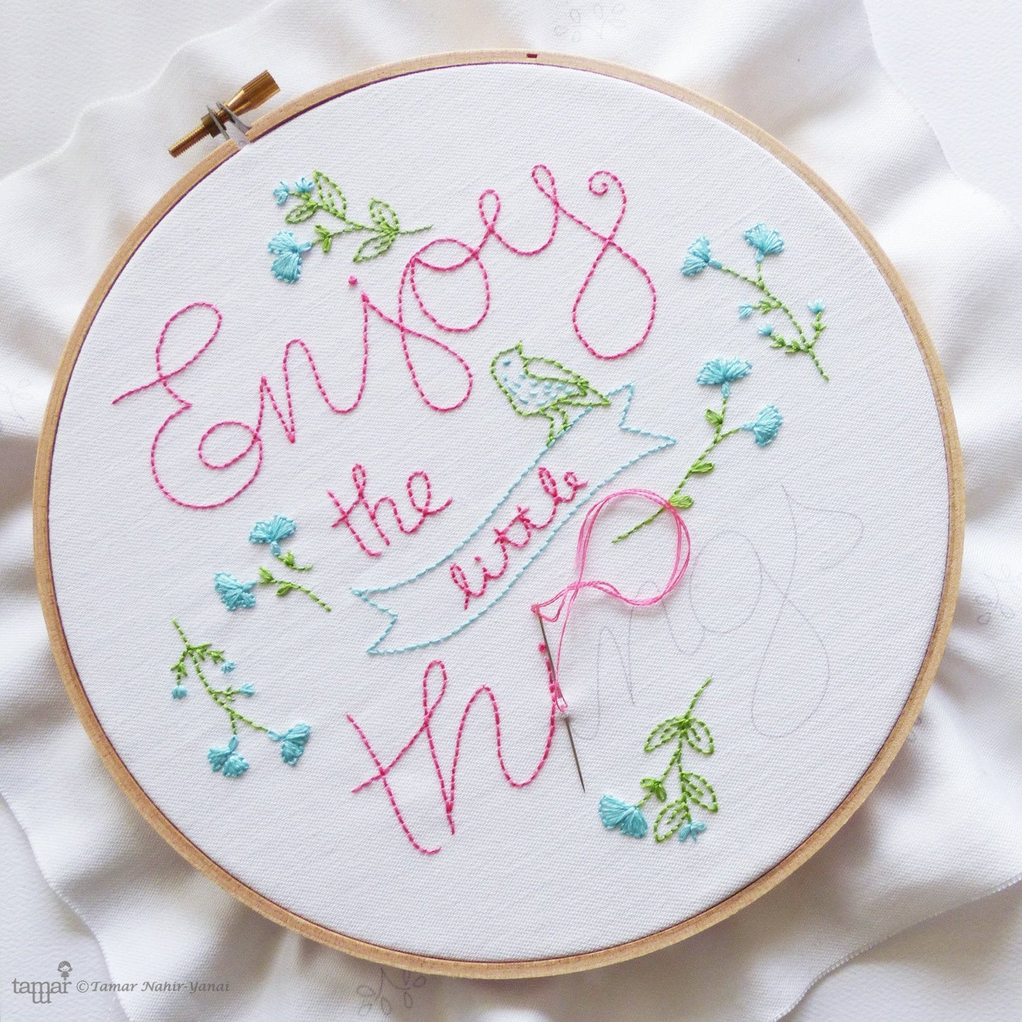 Enjoy the Little Things Embroidery Kit