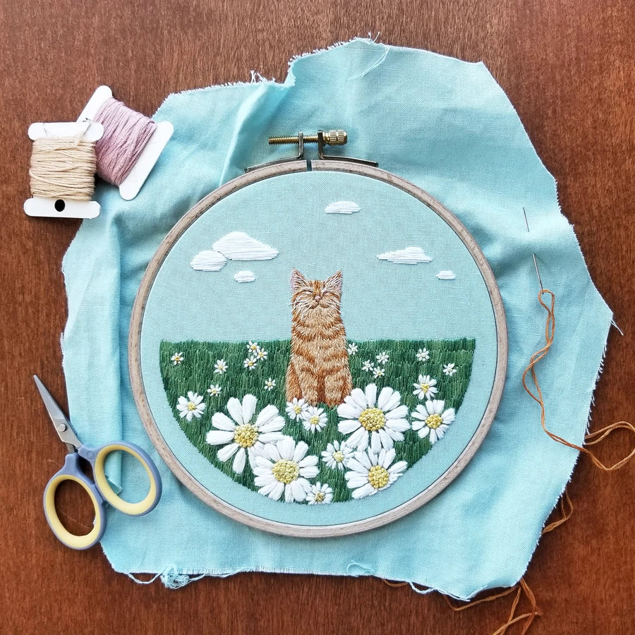 Happy Place embroidery kit