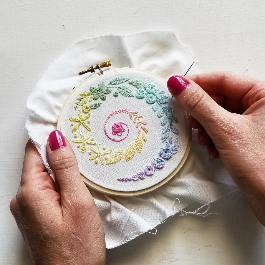 Spiral Sampler embroidery kit