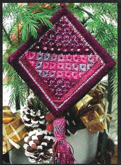 Christmas Ornaments 3 - July, August, September - canvaswork pattern