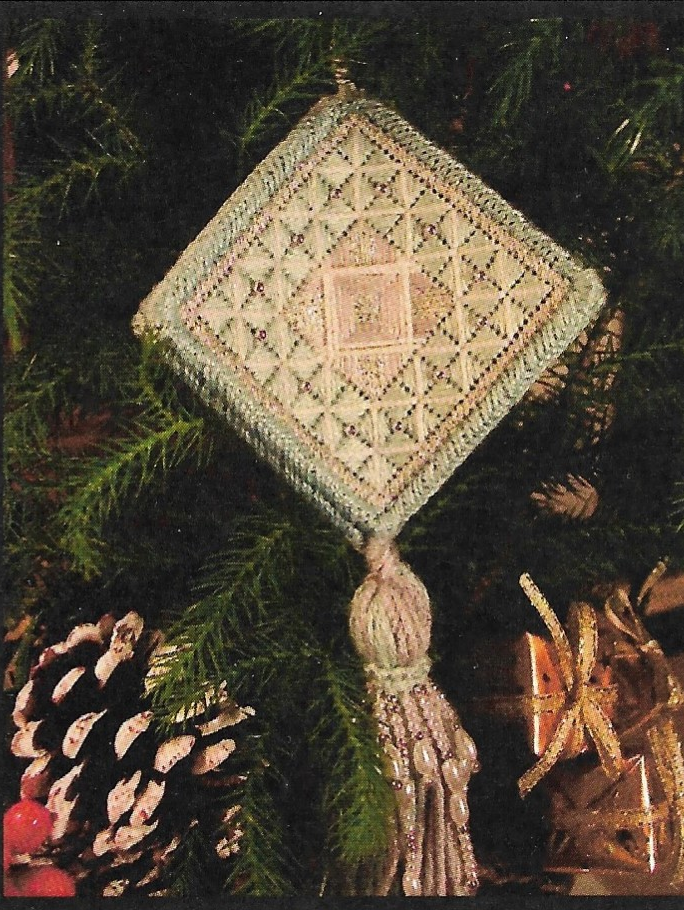 Christmas Ornaments 4: October, November, December canvaswork pattern