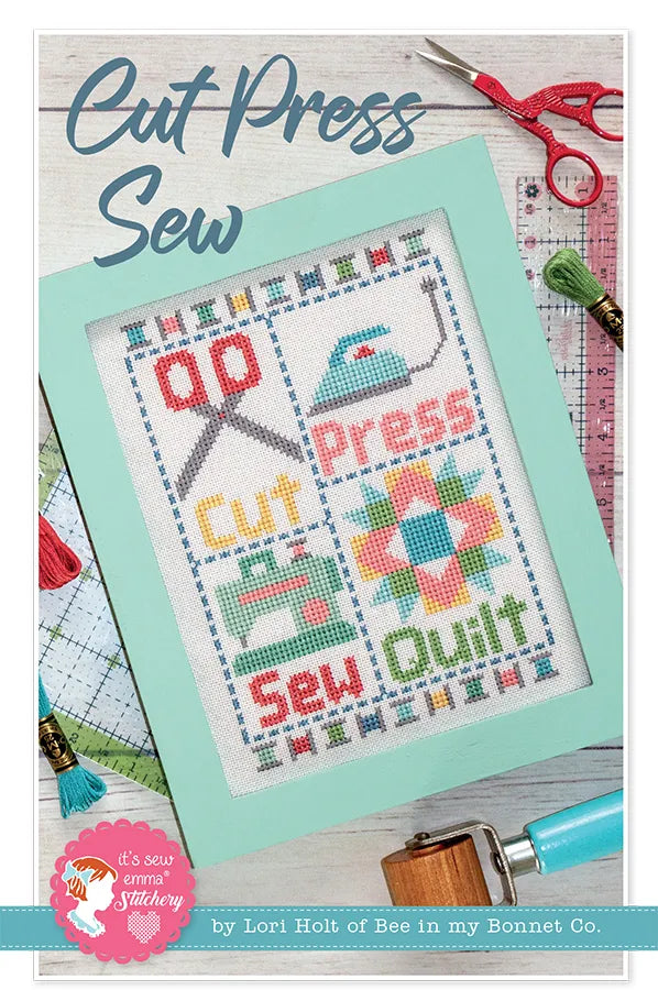 Cut, Press, Sew counted cross stitch chart