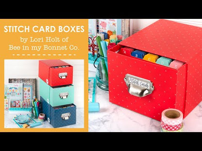 Stitch Card Organizer Box - Teal
