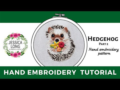 Hedgehog embroidery kit