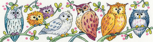 Owls on Parade cross stitch chart