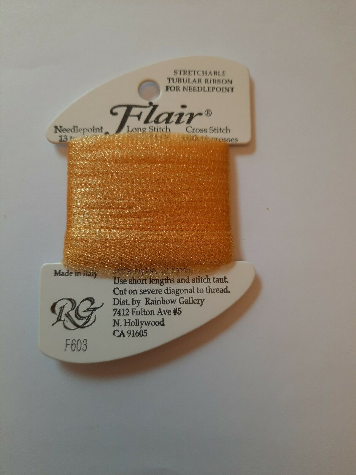 F603 Marigold – Flair Tubular Nylon