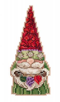 Gnome with Ornaments counted cross stitch kit